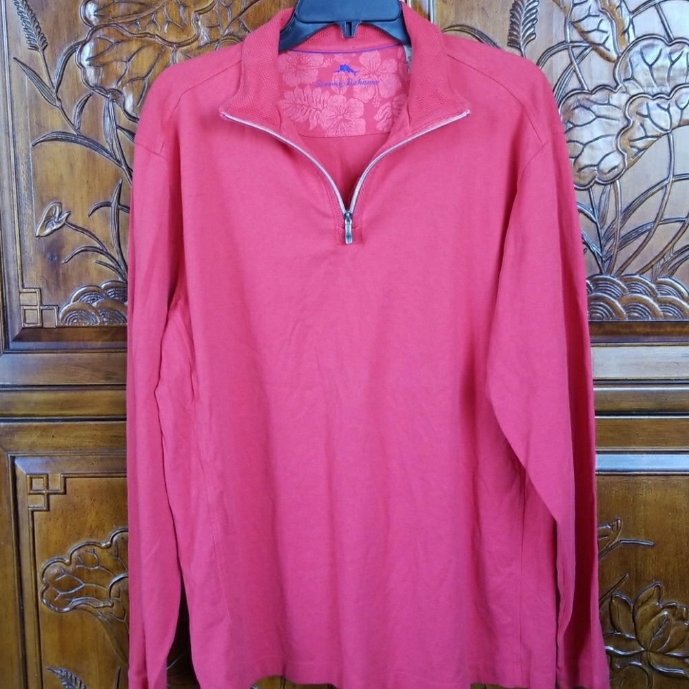 Red Tommy Bahama shirt
